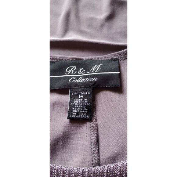 R&M Collection Women's Size 14 Sleeveless Midi Slip Dress - Picture 6 of 8